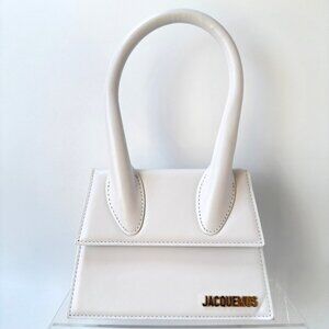 Jacquemus Le Chiquito Moyen White Leather Mini Handbag